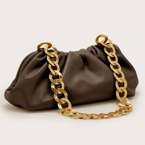 NEW | CULT GAIA DULCE SHOULDER BAG in LUWAK - SHEEP NAPPA